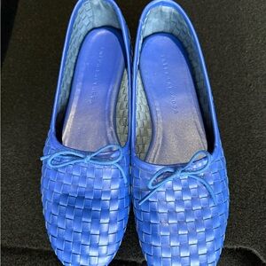 Freda Salvador Royal Blue Woven Flats